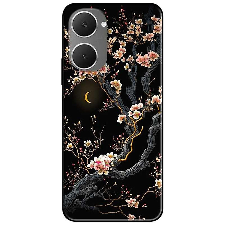 Ốp lưng cho Vivo Y03 - Y03T - Y18 - Y18S - Y18T - Y27 5G - Y28 4G - Y36 - Đào Đêm Đẹp - Hàng Chính Hãng