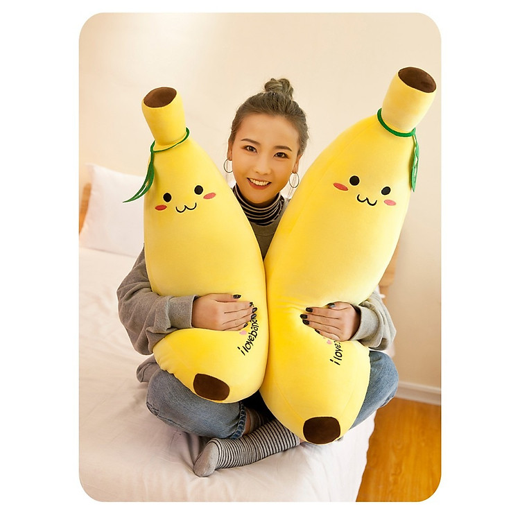 Gấu bông gối ôm chuối cao cấp Chính hãng Giá tốt - Hình ảnh 5