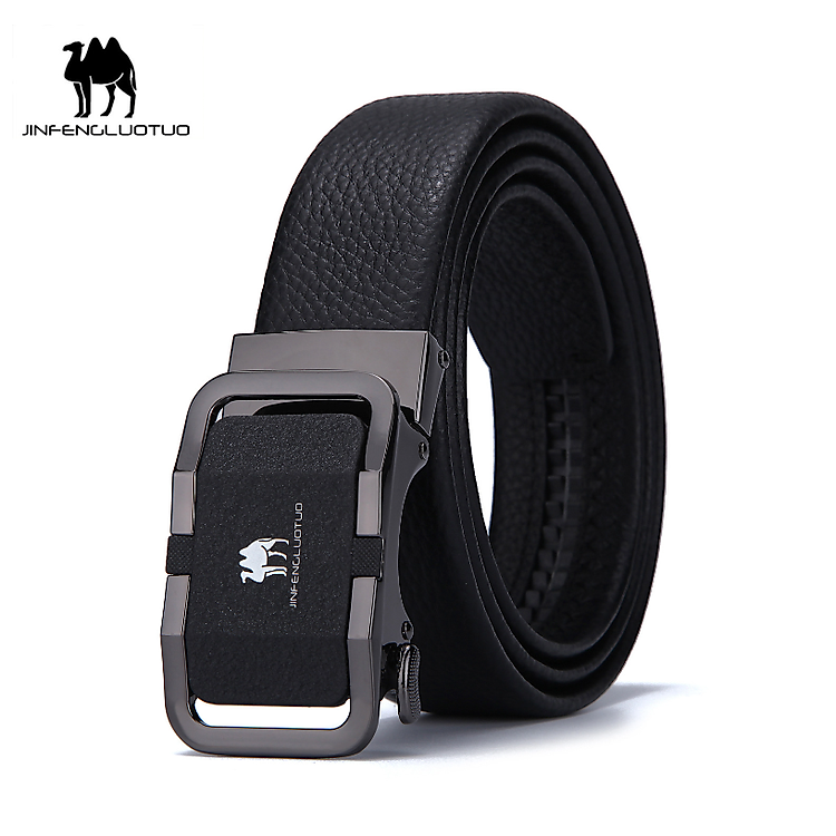Thắt lưng nam da bò nguyên chất mặt khóa tự động hợp kim cao cấp