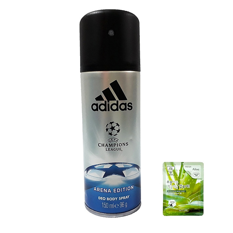 XỊT KHỬ MÙI TOÀN THÂN NAM ADIDAS DEO BODY SPRAY 24H 150ML FRANCE PHÁP (được mặt nạ 3w loại ngẫu nhiên)