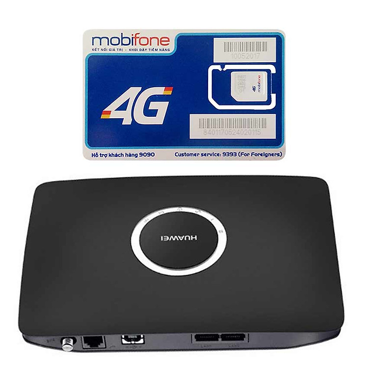 Thiết Bị Phát Wifi 3G Huawei B681 + Sim 4G Mobifone Khuyến Mãi 60GB /Tháng - Hàng chính hãng