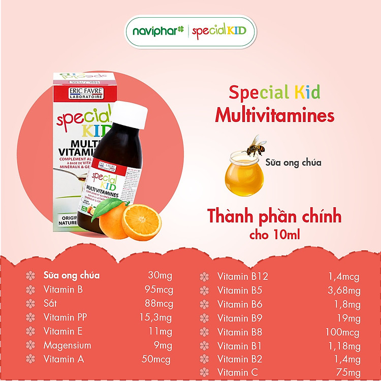 TPBVSK Special Kid Multivitamin - Siro Vitamin 125ml Chất lượng Giá rẻ - Hình ảnh 4