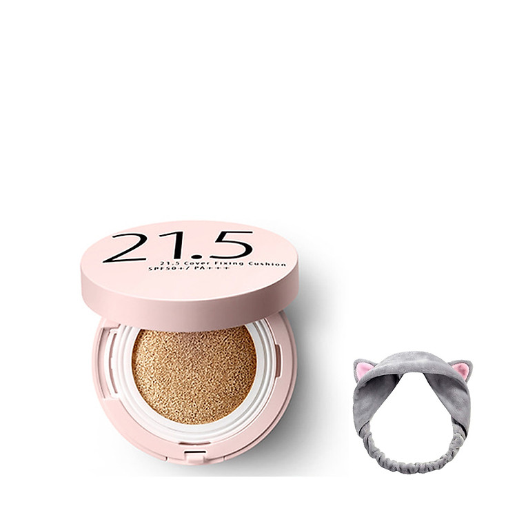 Phấn Nước Dưỡng Ẩm, Kiềm Dầu, Che Phủ Tốt So'natural Cover Fixing Cushion 23.5 SPF50+/PA+++ + Tặng Kèm 1 Băng Đô Tai Mèo Xinh Xắn ( Màu Ngẫu Nhiên)