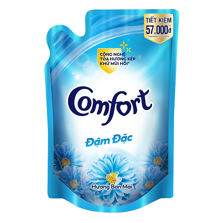 Nước Xả Vải Comfort Đậm Đặc Hương Ban Mai Túi 1.6L