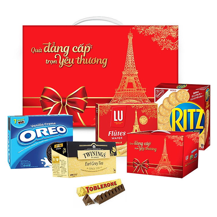 Hộp Quà Tết Cao Cấp Kinh Đô Phú Quý (6 món)