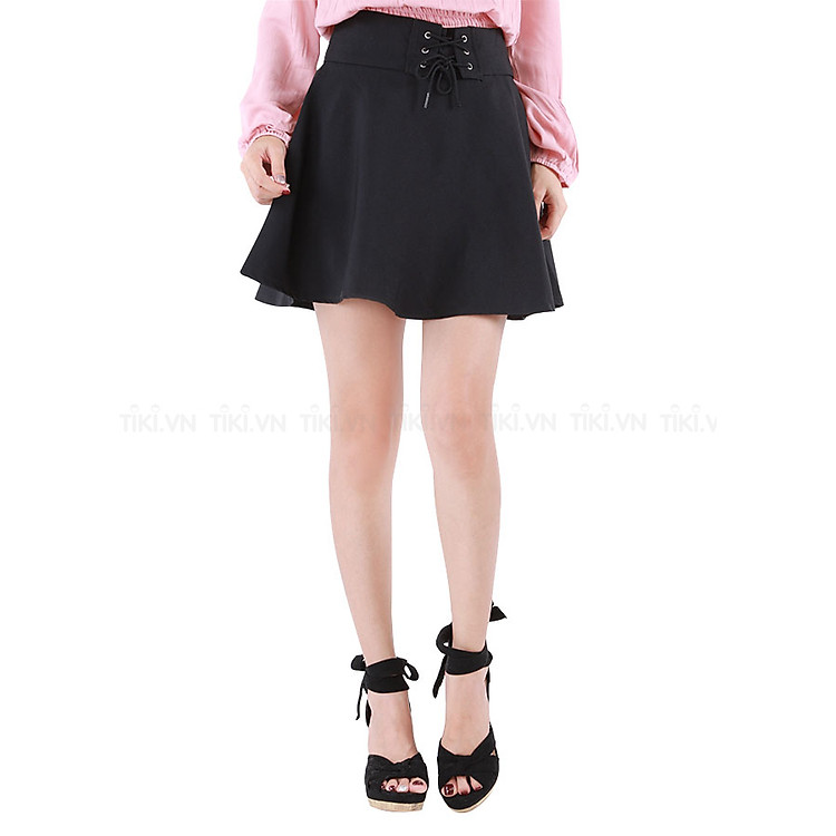 Quần Giả Váy Phối Dây Rút