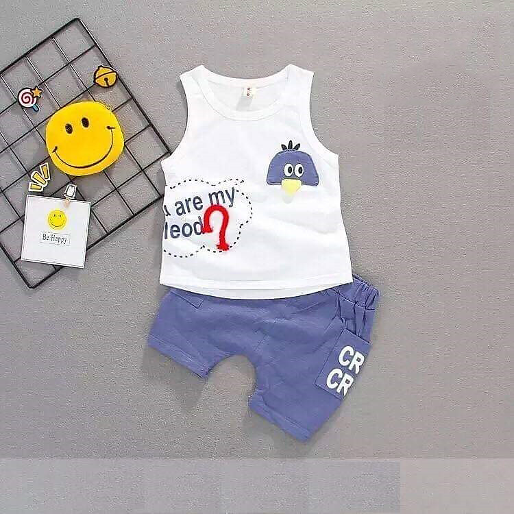 Bộ Quần Áo Vịt Ba Lỗ 181 Cho Bé Chất Cotton