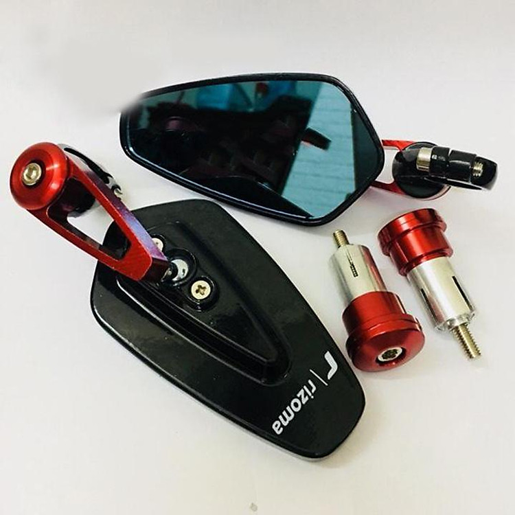 CẶP GƯƠNG GÙ CHIẾU HẬU TRÒN CÁN XOAY MÀU ĐỎ - MÃ SỐ 2 - GGCH*2