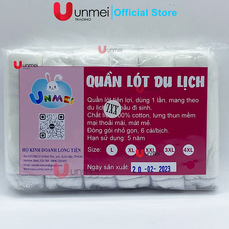 Set 6 Quần Lót Giấy UNMEI Dành Cho Nữ Chính hãng Giá rẻ - Hình ảnh 5