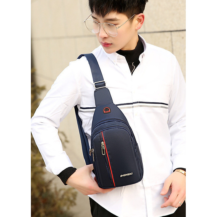 Túi Đeo Chéo Nam Cavara CV09 - Túi Đeo Chéo Hàn Quốc - Túi Đeo Trước Ngực - Túi Bao Tử