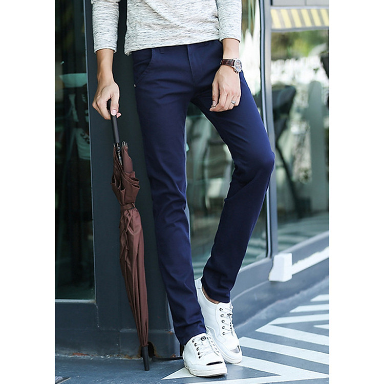 Quần kaki Titishop QK30 màu Xanh navy