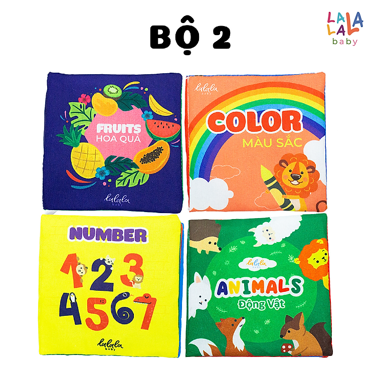 Bộ 4 Sách Vải Nhỏ Cho Trẻ Sơ Sinh Chính hãng Tiết kiệm - Hình ảnh 3