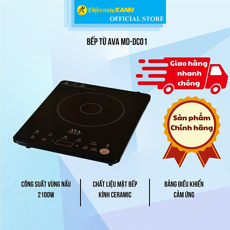 Bếp từ AVA MD-DC01 2100W - Hàng Chính Hãng