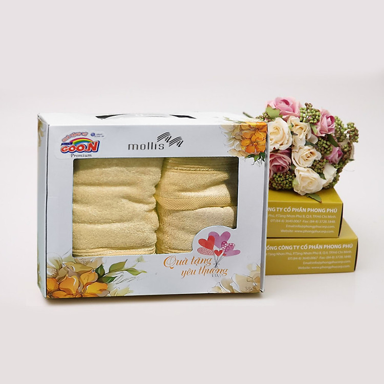 Bộ 3 Khăn Tắm, Khăn Mặt, Khăn Tay Cao Cấp Sợi Tre Mollis