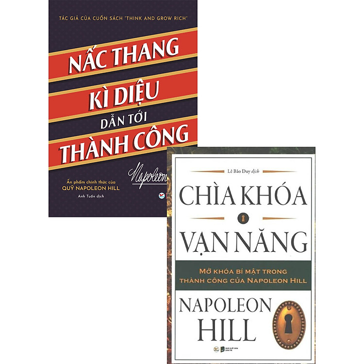 Combo Nấc Thang Kì Diệu Dẫn Tới Thành Công + Chìa Khóa Vạn Năng - Mở Khóa Bí Mật Trong Thành Công Của Napoleon Hill (Bộ 2 Cuốn) _TV