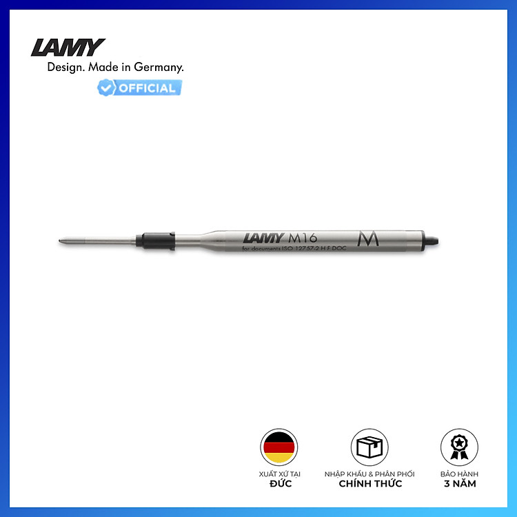 Ruột Bút Bi LAMY M16 – Màu Đen – Ngòi M