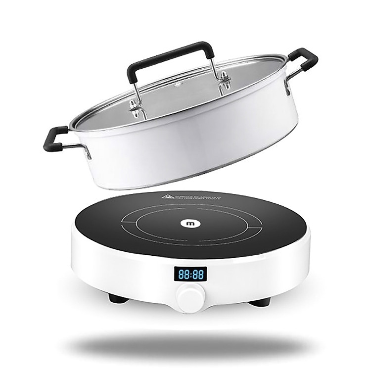 Bếp Điện Từ Đơn Mishio MK218 – Tặng Kèm Nồi Lẩu