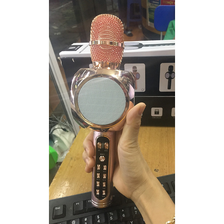Mix hát karaoke kiêm loa nghe nhạc Bluetooth YS90 ( giao mầu ngẫu nhiên)