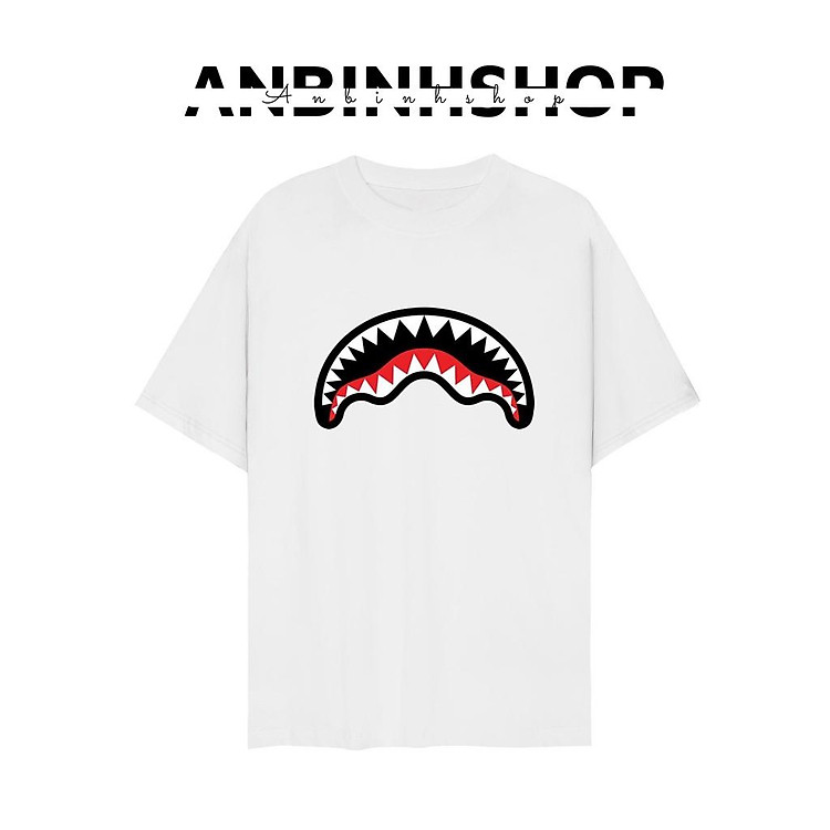 Áo thun in hình hàm cá mập cực chất