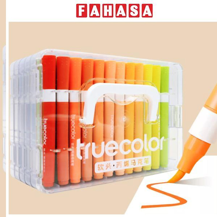 Hộp Bút Lông Màu Acrylic Marker Truecolor ZCA0628 (60 chiếc)