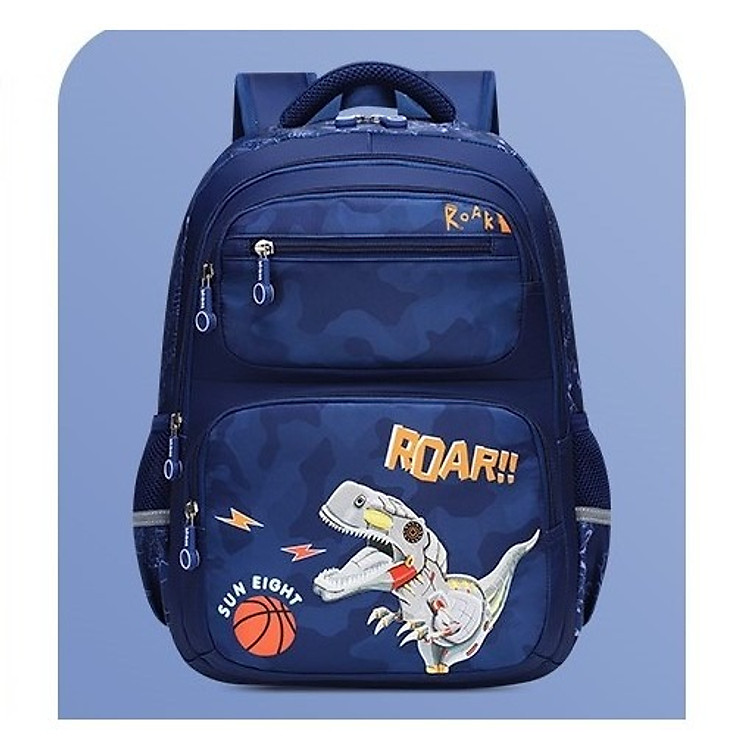 Balo Học Sinh Cấp 1 SUN EIGHT – 90209 (Khủng long xanh)