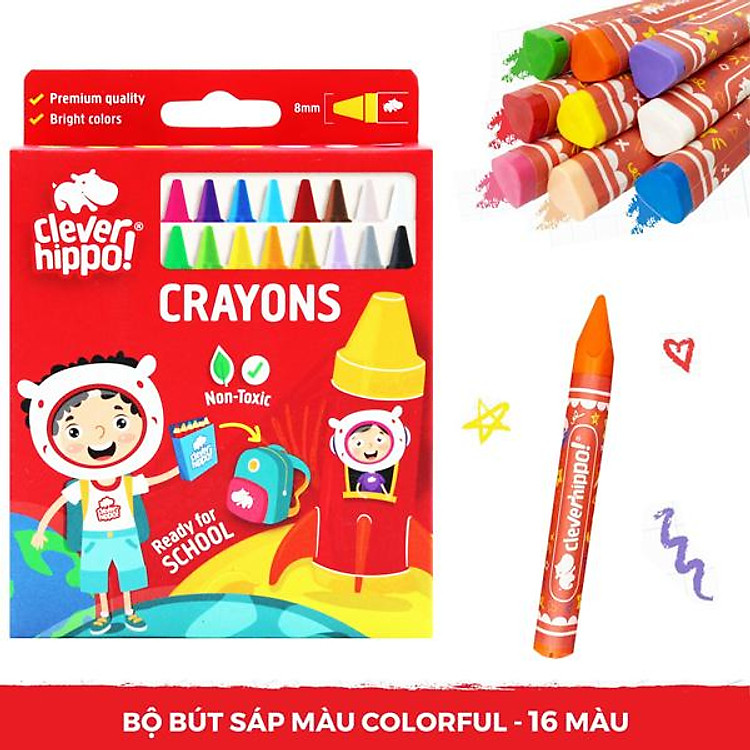 Bộ Bút Sáp Màu Colorful (16 chiếc)
