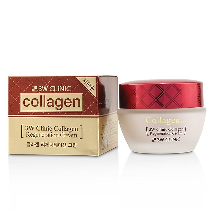 Kem Dưỡng Trắng Sáng Tái Tạo Da 3W Clinic Collagen (Đỏ) (60ml)- Hàng Chính Hãng