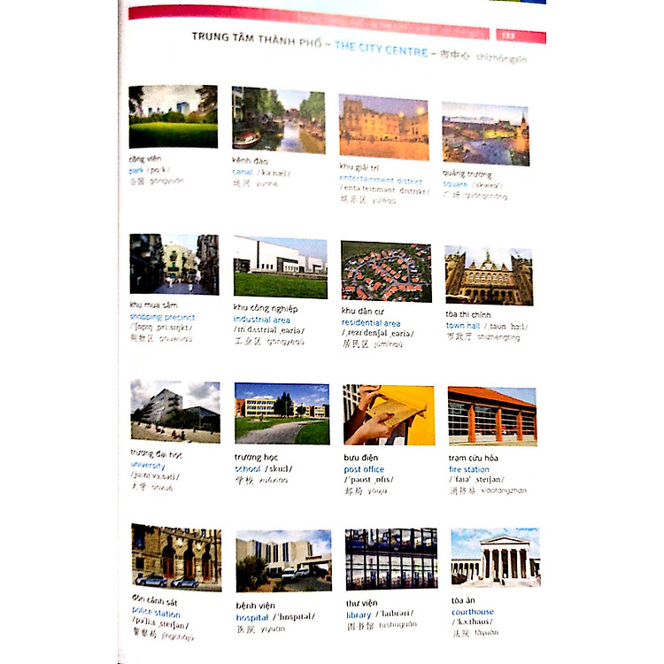 Từ Điển Hình Ảnh Tam Ngữ Trung Anh Việt 16000 Từ - Ảnh 9