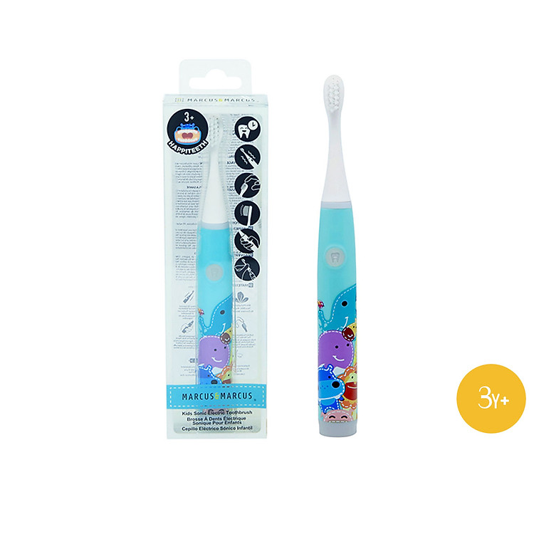 Bàn chải đánh răng chạy pin cho bé Marcus & Marcus, từ 3 tuổi - Xanh dương