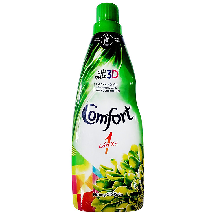 Nước Xả Vải Comfort Đậm Đặc 1 Lần Xả Hương Gió Xuân - 32010055 (800ml/Chai)