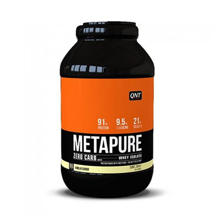 Thực phẩm tăng cơ Isolate Whey Protein QNT Zerocarb metapure 2Kg vị Vani
