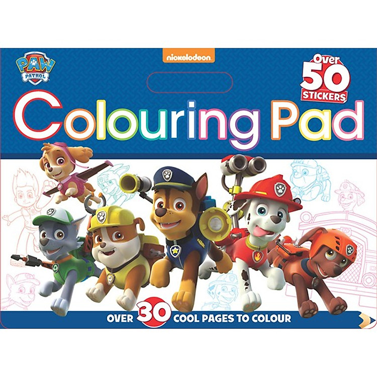 Sách Nickelodeon PAW Patrol Colouring Pad - Chú chó cứu hộ