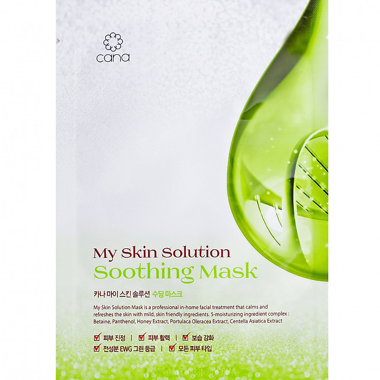 Mặt nạ cấp ẩm & làm dịu da CANA