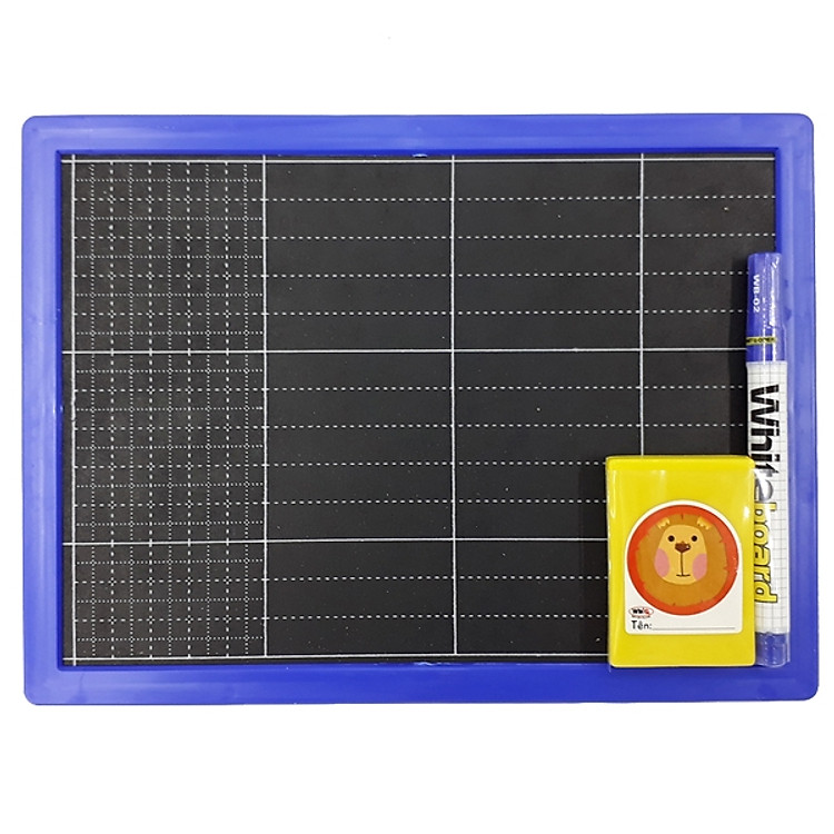 Bảng Bộ 2 Mặt WinQ B-01 - Viền Màu Xanh