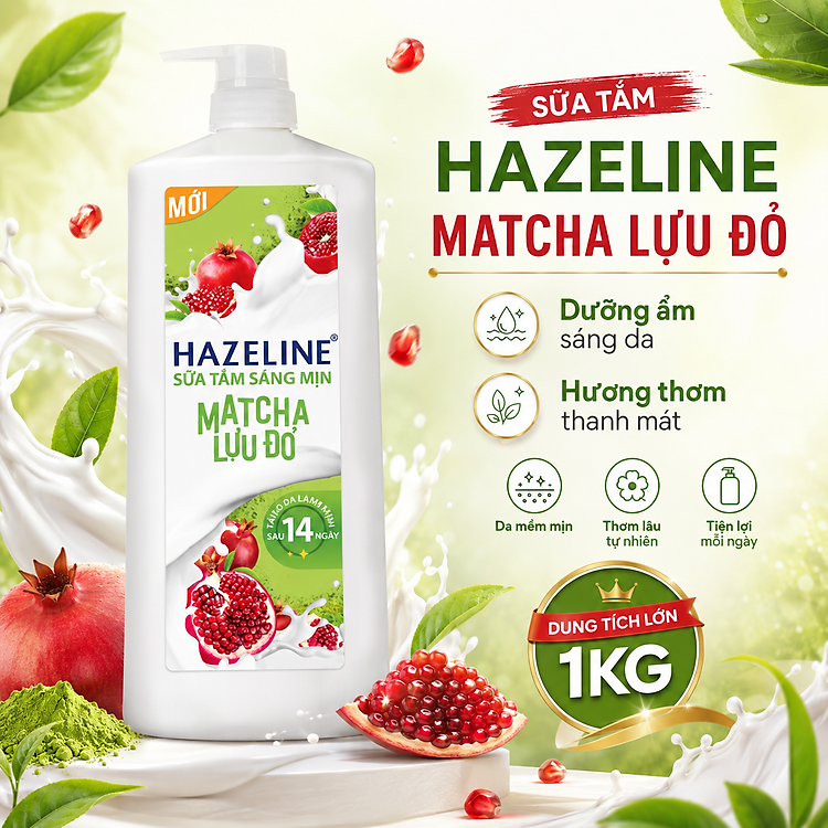 Sữa Tắm Hazeline Dạng Chai Vòi Nhấn Hương Thơm Dễ Chịu Cho Nữ – 1kg