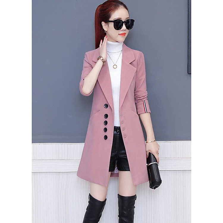 ÁO KHOÁC DẠ VEST PHỐI NÚT KS330387