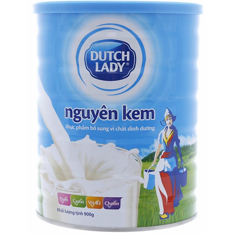 Sữa Dutch Lady Nguyên Kem (900g)