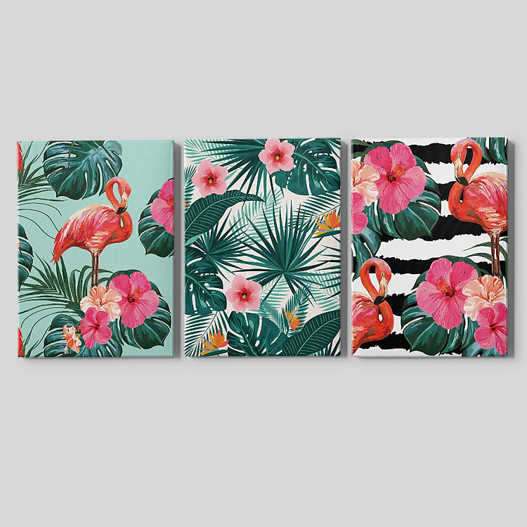 Bộ 03 tranh canvas trang trí phòng Ngủ