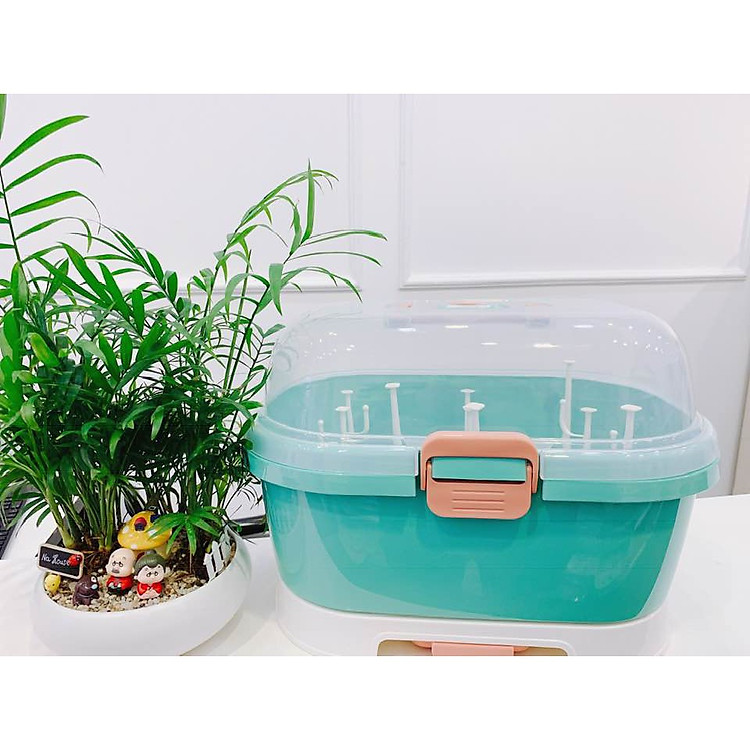 COMBO Giá úp bình sữa loại đẹp + 01 cọ rửa bình sữa