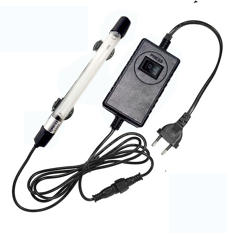Đèn UV 9W Diệt Tảo Diệt Khuẩn Cho Bể Cá UV Sterilization King 107 (Trắng)