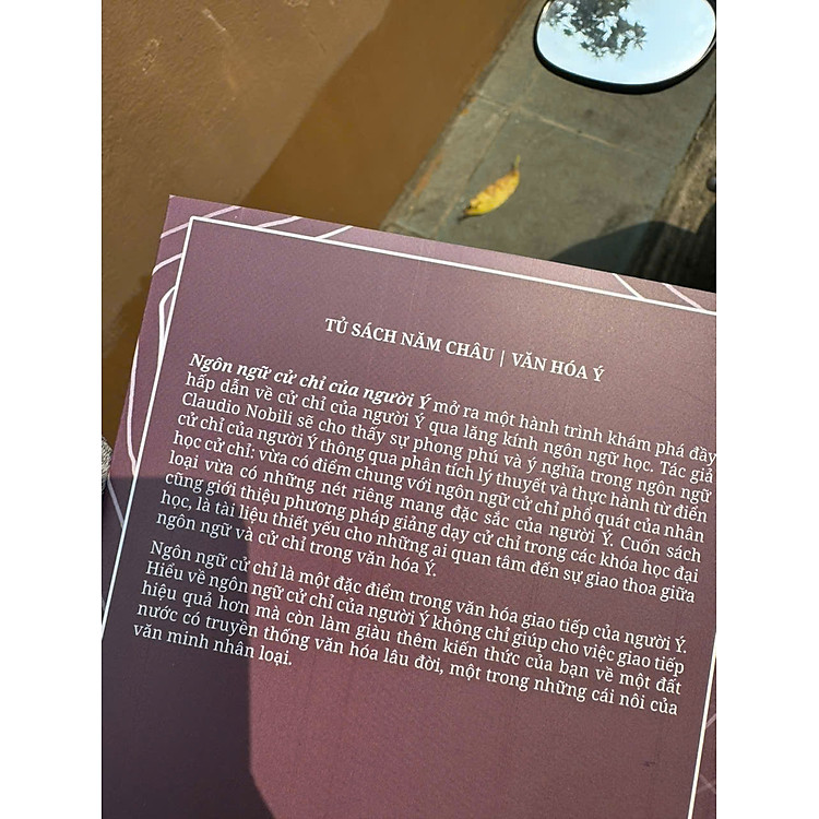 NGÔN NGỮ CỬ CHỈ CỦA NGƯỜI Ý - Claudio Nobili - Ảnh 3