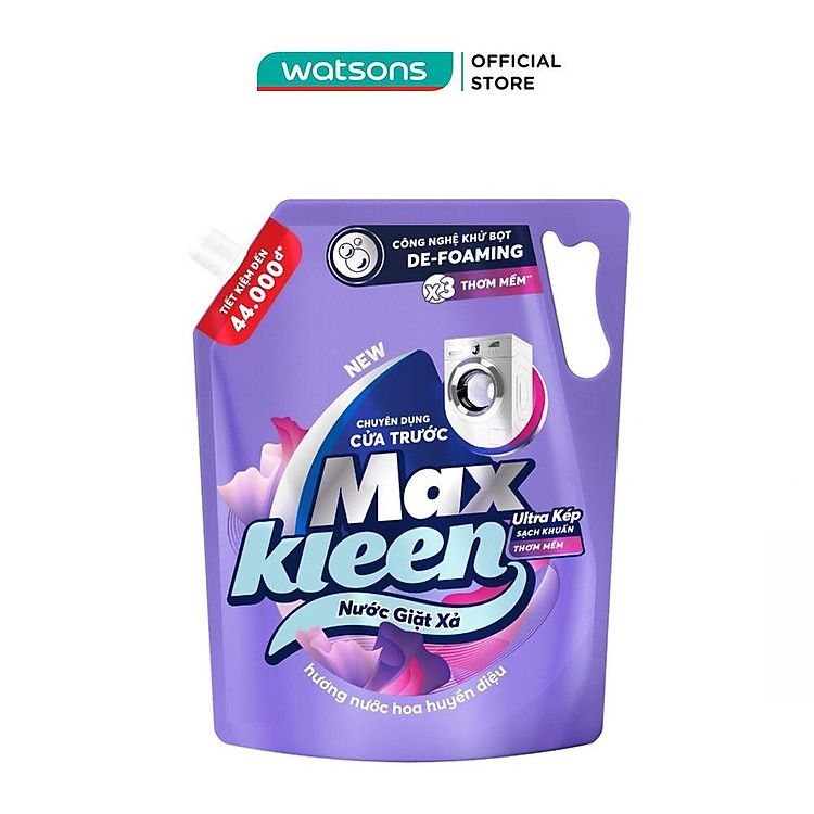 Nước Giặt Xả Maxkleen Hương Nước Hoa Huyền Diệu Túi 3.6kg