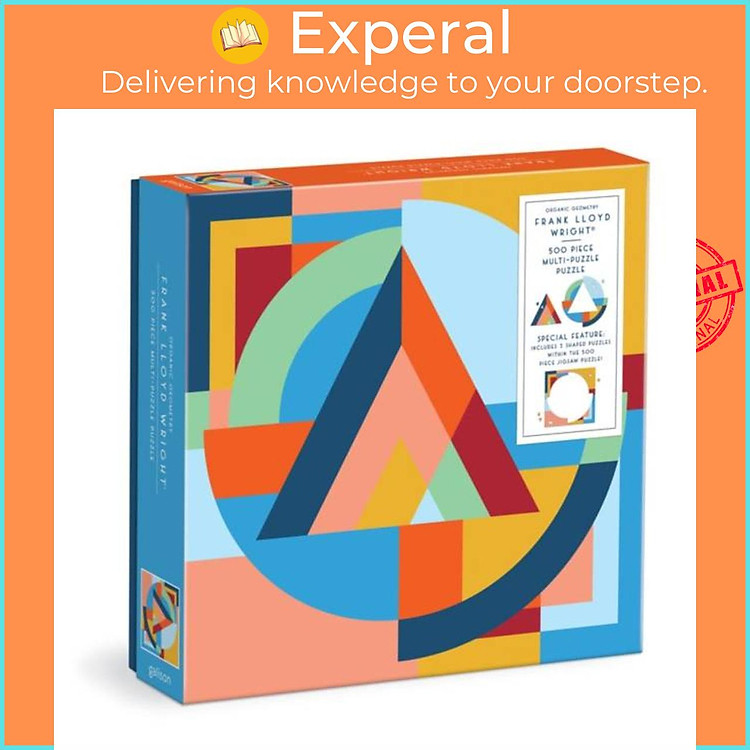 Sách - Frank Lloyd Wright Organic Geometry 500 Piece Multi-Puzzle Puzzle by Galison (UK edition, paperback)