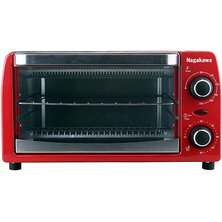 Lò Nướng Điện Đa Năng Nagakawa NAG3210 (10 lít) - Công Nghệ Nướng Halogen - Hàng Chính Hãng