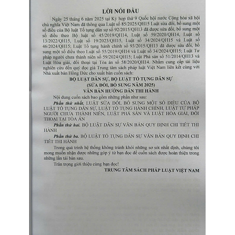 Bộ Luật Dân Sự, Bộ Luật Tố Tụng Dân Sự (sửa đổi, bổ sung năm 2025) - Ảnh 3