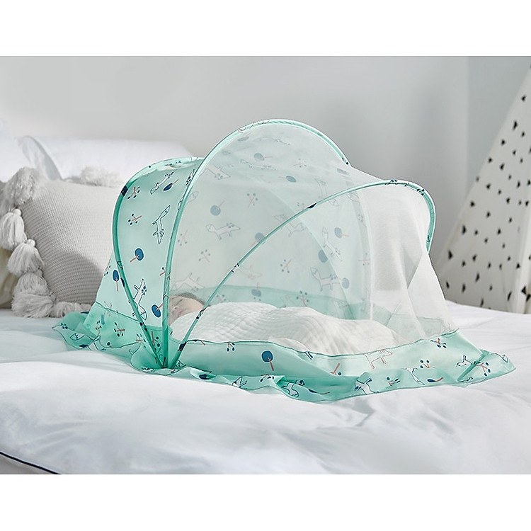 Màn Chụp Chống Muỗi Côn Trùng Cho Bé Có Thể Gấp Gọn xuất Hàn (Có Ảnh Thực Tế)