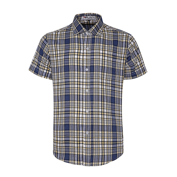 Áo sơ mi nam Caro ngắn tay cao cấp chuẩn phong cách Pigofashion SMCR14
