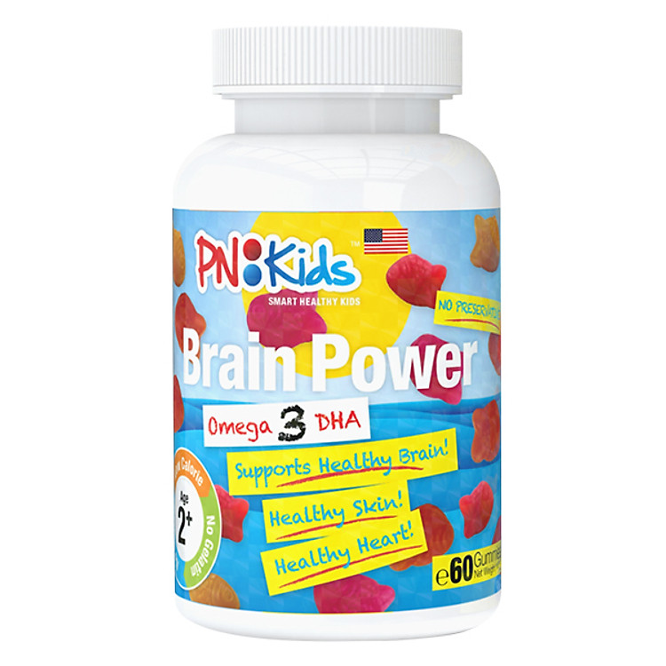 Thực Phẩm Chức Năng PNKids Brain Power Bổ sung DHA - OMEGA Cho Bé