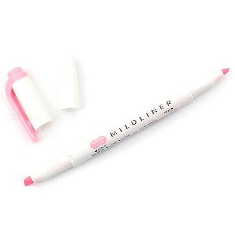 Viết Lông Dầu Dạ Quang Zebra Mildliner-MP (Mild Pink) - Ảnh 3