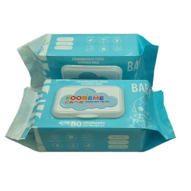 Mua Thùng 4 gói Khăn ướt Koobeme Chính hãng Giá tốt - Hình ảnh 3